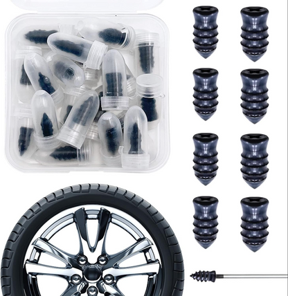 🔥Tire Repair Rubber Nail🚚Free Screwdriver Included