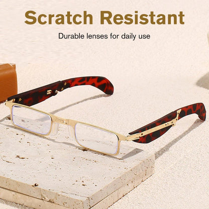 Foldable Anti-Blue Light Reading Glasses with Case