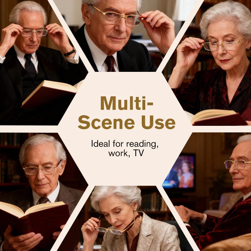 Foldable Anti-Blue Light Reading Glasses with Case