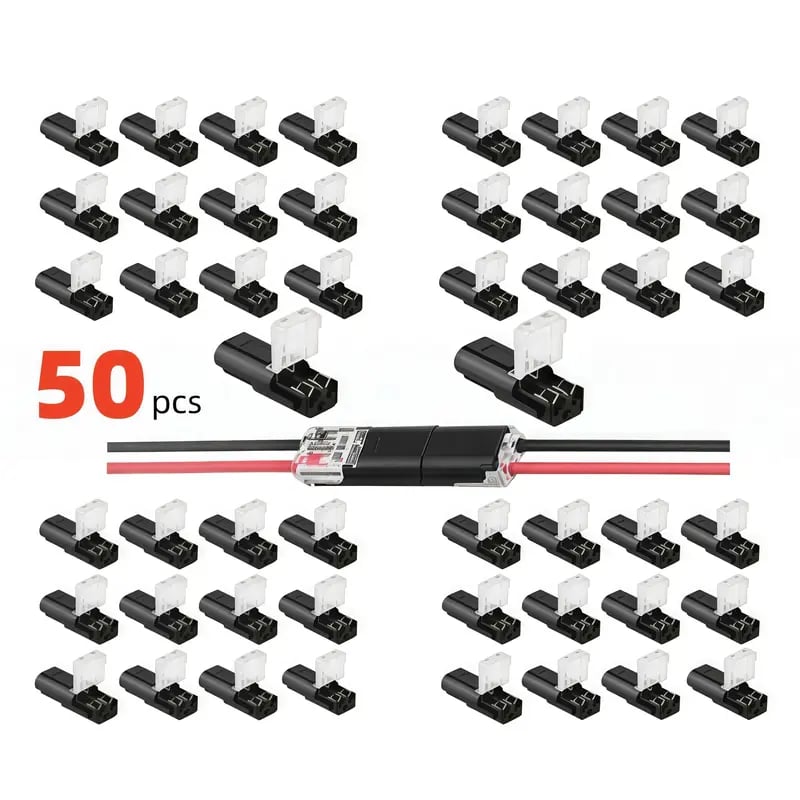 Double-Wire Plug-in Connector Led Light Strip Connectors 2 Pin – Martopickz